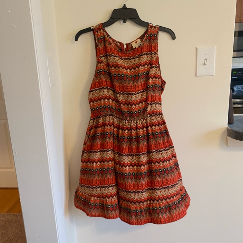 Orange Printed Sundress